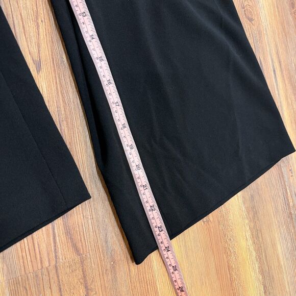 Calvin Klein Black Ruffle V-Neck Wide Leg Jumpsuit - Size 6 - Picture 10 of 10